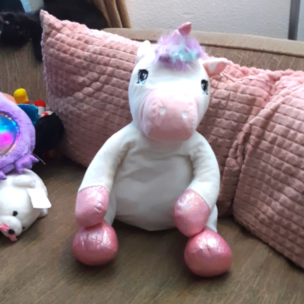 Unicorn Soft plush toy mythical magical one horned horse stuffed Animal
